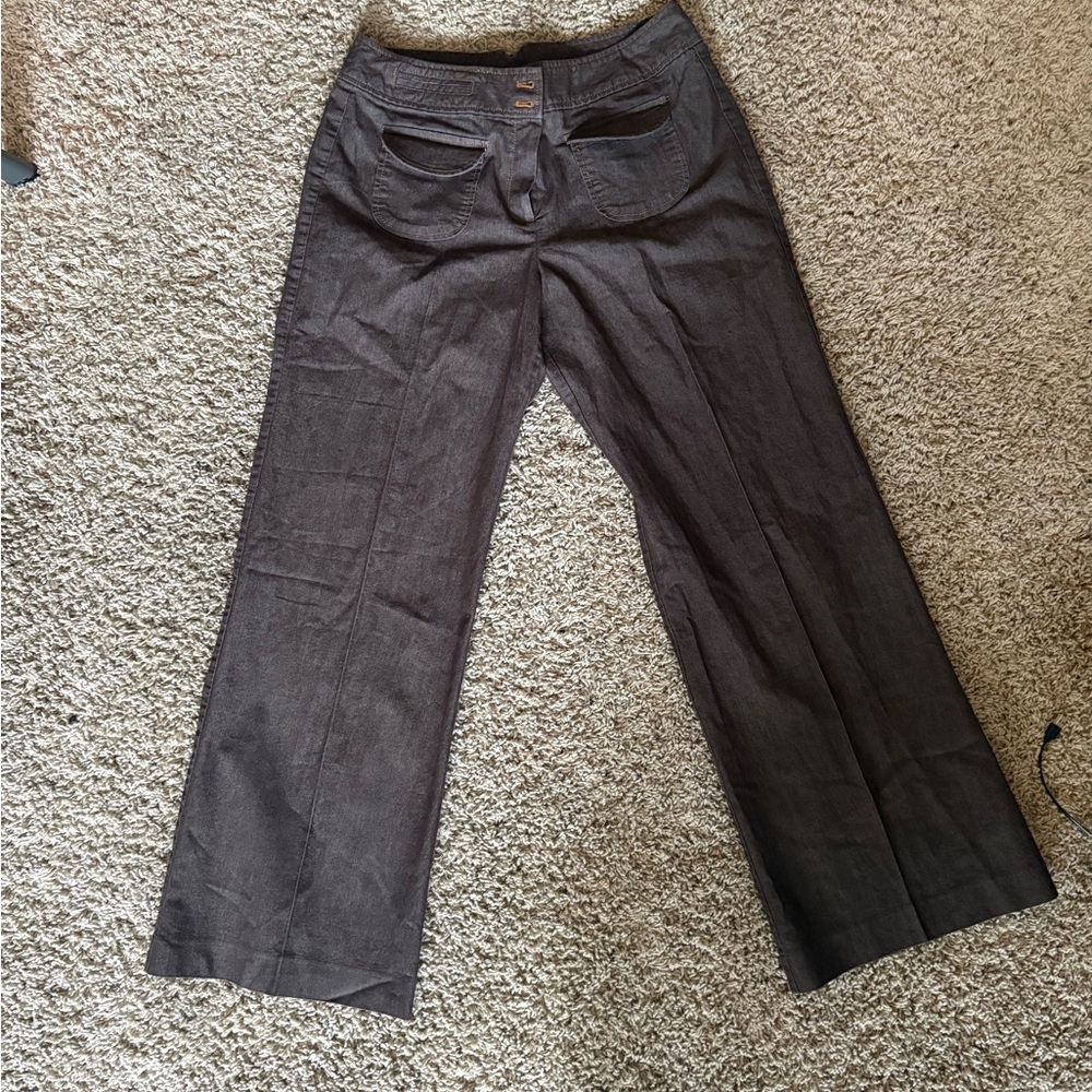 Brown Wide-Leg Trousers